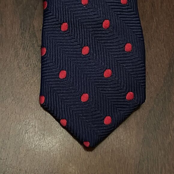 Izod Blue Red 100% Polyester Men’s Neck Tie Made In China - Picture 6 of 9